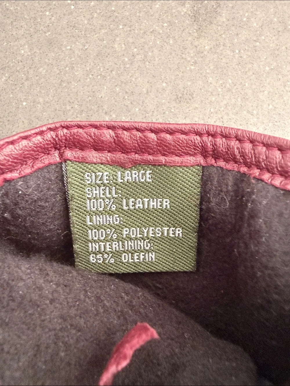 3M Thinsulate Leather Gloves. SO SOFT! Women's. Burgundy/Mauve. Size Large.